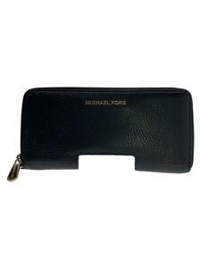 MICHAEL KORS◆長財布/レザー/BLK/無地/レディース/32FG6GBFE4L