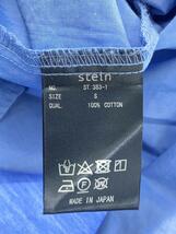 stein◆オーバーサイズシャツ/半袖シャツ/S/コットン/BLU/ST.383-1_画像4