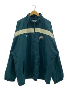 Reebok◆ナイロンジャケット/2L/ナイロン/GRN/424/NFL PRO LINE/ジップ欠け有