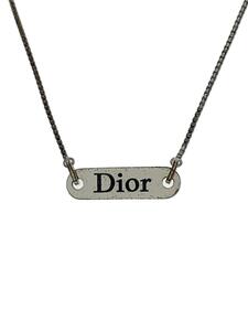 Christian Dior◆ネックレス/ステンレス/SLV/トップ有/レディース