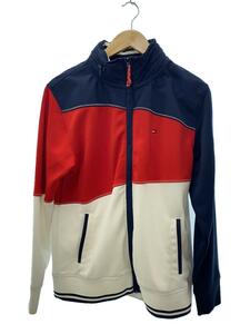 TOMMY HILFIGER◆切替/フード収納可能/ナイロンジャケット/M/ナイロン/RED/無地