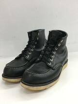 RED WING◆6inch CLASSIC MOC TOE/27cm/BLK/レザー/8179_画像2