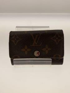 LOUIS VUITTON◆ミュルティクレ6_モノグラム・キャンバス_BRW_フューシャ/-/BRW/メンズ