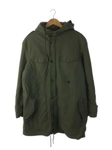 MILITARY◆80s/ドイツ軍/モッズコート/コットン/KHK/無地/8415-12-156-5725