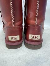 UGG australia◆ブーツ/22cm/赤/レザー/F23114E_画像6