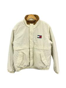 TOMMY JEANS◆ダウンジャケット/XL/ポリエステル/WHT/DM0DM08762