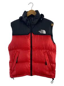 THE NORTH FACE◆ダウンベスト/36/ナイロン/RED/NF004AM