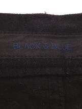 BLACK&BLUE◆ボトム/30/コットン/BLK/無地/123P06_画像4