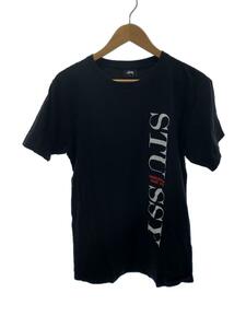 STUSSY◆Tシャツ/S/コットン/BLK/ブラック/半袖/黒/