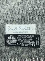 Paul Smith◆マフラー/ウール/GRY/無地/メンズ_画像2