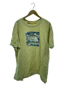 THE NORTH FACE◆Tシャツ/XXL/-/CRM/無地/クリーム/プリント/半袖/