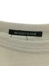 mizuiro ind◆半袖カットソー/-/コットン/GRY/無地/ミズイロインド/Tシャツ/半袖/グレー_画像3