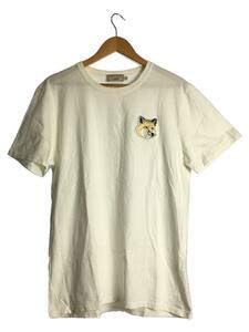 MAISON KITSUNE◆Tシャツ/L/コットン/WHT/EM00154KJ0008/Pastel Fox Head