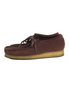 Clarks ◆ Boots/UK7.5/BRD/SWED/11826/Clarks/Wallabees/Bordeaux