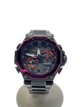 CASIO◆ソーラー腕時計_G-SHOCK/アナログ/ステンレス/BLK/GRY/SS_画像1