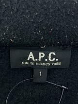 A.P.C.◆フリースジャケット/1/コットン/BLK_画像3