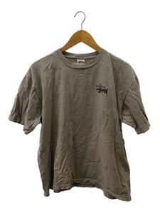 STUSSY◆80s/OLD SCHOOL FLAVOR/白タグ/Tシャツ/コットン/グレー