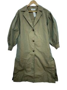 SLY* volume sleeve / trench coat /1/ cotton /KHK/ plain /030EAR30-3400