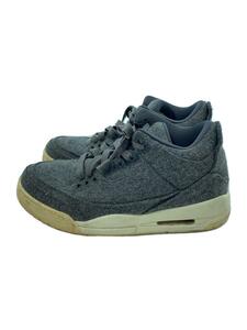 NIKE◆AIR JORDAN 3 RETRO WOOL/エアジョーダンレトロウール/グレー/854263-004/27cm