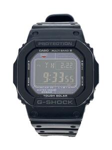 CASIO◆ソーラー腕時計_G-SHOCK/デジタル/ラバー/BLK/BLK