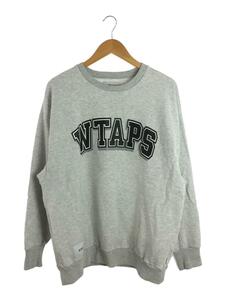 WTAPS◆スウェット/3/コットン/GRY/201ATDT-CSM17