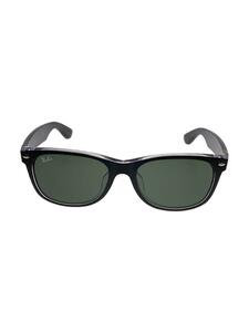 Ray-Ban◆サングラス/NEW WAYFARER/ウェリントン/プラスチック/BLK/GRN/メンズ/RB2132-F