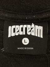 ICE CREAM◆Tシャツ/L/コットン/ブラック/401-1209_画像3