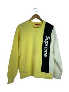 Supreme◆若干の汚れ/有り16AW/panelled crewneck/スウェット/M/コットン/YLW