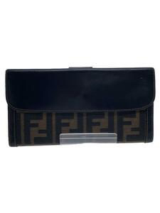 FENDI◆ズッカ柄/長財布/BLK/総柄/メンズ/2804-01339/079