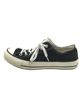 CONVERSE◆ローカットスニーカー/UK7.5/BLK/キャンバス_画像1