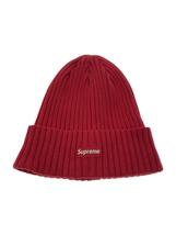 Supreme◆ニットキャップ/-/コットン/RED/メンズ_画像1