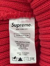 Supreme◆ニットキャップ/-/コットン/RED/メンズ_画像4