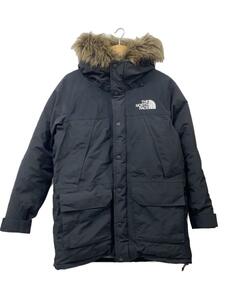 THE NORTH FACE◆MOUNTAIN DOWN COAT_マウンテンダウンコート/S/ナイロン/BLK/無地