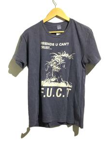 FUCT◆Tシャツ/M/コットン/ネイビー