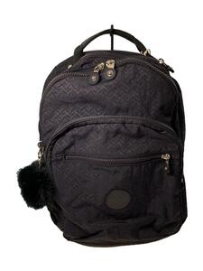 Kipling◆CLAS SEOUL/クラスソウル/デイパック/チャーム付/リュック/グレー/総柄/K12629-L12/