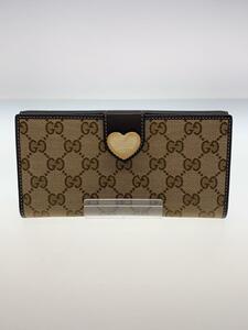 GUCCI◆長財布/-/CML/無地/レディース