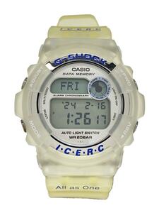 CASIO◆クォーツ腕時計・G-SHOCK/デジタル/ラバー/BLU/CLR/SS