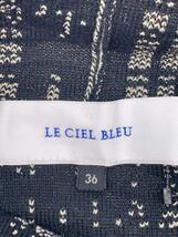 LE CIEL BLEU◆22AW/Scratched Check Knit/カットソー/36/コットン/GRY/チェック/24A61412_画像3