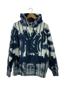 Supreme◆21AW/ New York Yankees Airbrush Hooded Sweatshirt/M/コットン/BLU