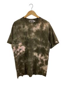 A BATHING APE◆タイダイTシャツ/M/コットン/KHK/001CSH301014X