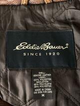 EDDIE BAUER◆レザーコート/M/牛革/ブラウン_画像3