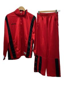 adidas◆adidas アディダス/セットアップ/L/ポリエステル/RED/無地/AB-2761