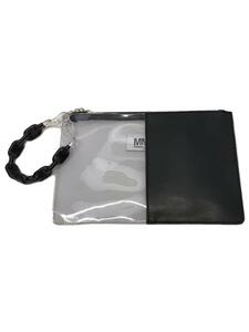 MM6* clutch bag /PVC/BLK/ plain 