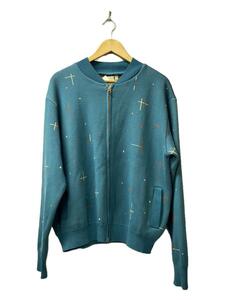 STEAF(スティ-フ)/23SS KNIT BLOUSON/ジャケット/SIZE:L/ブルー/アトミック柄