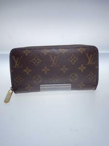 LOUIS VUITTON◆2)ジッピー・ウォレット_モノグラム・キャンバス_BRW_ブラウン/PVC/BRW/総柄/レディース