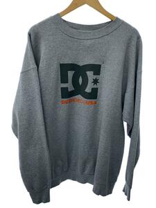 DC SHOES◆スウェット/XL/コットン/GRY/無地