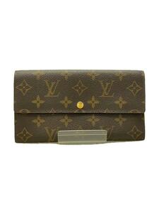 LOUIS VUITTON◆2)ポシェット・ポルト・モネ・クレディ_モノグラム・キャンバス_BRW/PVC/BRW/メンズ