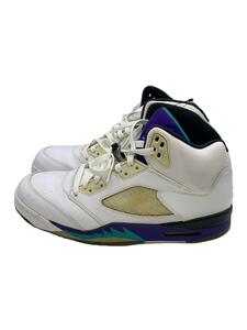 NIKE◆AIR JORDAN 5 RETRO/エアジョーダンレトロ/ホワイト/136027-108/28.5cm/WHT