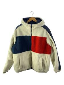 TOMMY HILFIGER◆フリースジャケット/XL/ポリエステル/WHT/DM14455