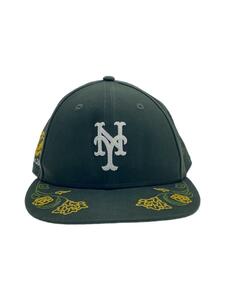 NEW ERA◆キャップ/7 1/2/GRN/無地/メンズ/×KITH/New York Mets